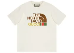 gucci north face t shirt white unworn size M. Condition is 