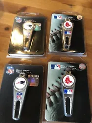 Patriots & Red Sox Divot Tool/Ball Mark Combo. Lot Of 4. $72 Retail. Brand New2 Red Sox and 2 patriots so 4 total for...