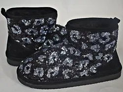 Sequined upper with warm, faux-fur lining. EVA sole and faux-fur lined footbed. by Victorias Secret. We get great deals...