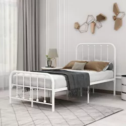Strong support for your standard twin size. Sturdy Structure. Elegant design on both foot &. bedroom, or guest room....