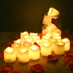 12/24/48/72/96 x LED Candles Tea Lights. Energy-saving and zero carbon emission. LED Color: Warm White. ( Battery Life...