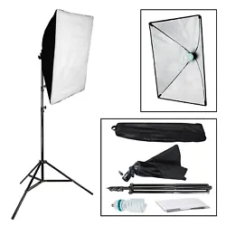 Light Holder with Softbox Reflector. CFL Continuous Light Spiral Bulb. 6.5 Compact Light Stand. This heavy duty light...