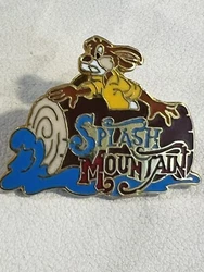 Disney SPLASH MOUNTAIN Brer Rabbit On Log Ride TRADING PIN Older Yellow Shirt.Clean smoke free home we ship every day
