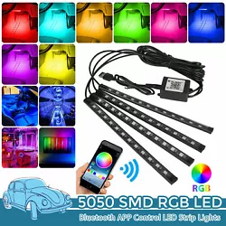 High quality RGB LED strip lights, waterproof, anti-collision, anti-corrosion. Light Color: RGB multi-color....