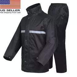 The cuffs are designed to shrink to prevent rainwater from entering the arms. Product: Oxford single-layer suit...