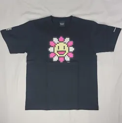 Takashi Murakami Pixel Flowers #0000 RTFKT NYC Tee Black Large LIMITED EDITION. Condition is Brand New. Shipped with...