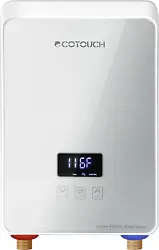 Thus, the electric tankless hot water heater heats up 1.2GPM water from 67℉ to 109℉, which out runs most point use...