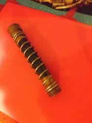 6 1/2 inches long  1 inch id   3/4 inch od   on opposite side