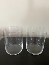2 Tiffany&Co Riedel Glasses. Thin glass contemporary etched with name Riedel on bottom