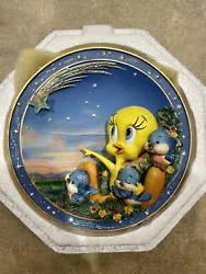 1998 Tweety Bird Collectors Plate Bradford Exchange ~ Wishing on a Star Edition. Pristine condition highly collectible...