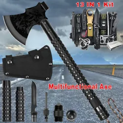It can also be used as a tactical axe, it is a military portable folding axe with sharp blade, adjustable handles and a...