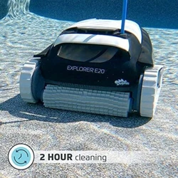 Maytronics Dolphin Explorer E20 Robotic Pool Cleaner is Ideal for In-Ground Swimming Pools up to 33 Feet. It features...