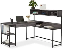 🪑【L Shaped Corner Design】🪑Designed with L-shape, this desk can fit perfectly in any corner of your office and...