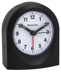 Westclox 47312 Alarm Clock, Black Case.