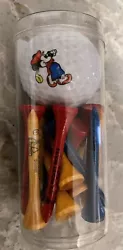 Mickey Unlimited Club De Golf Wooden Tees & Golf Ball Set ~ NIB. From a smoke free home.Ships within one day of payment.