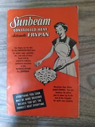AUTHOR: SUNBEAM CORPORATION. PUBLISHER: SUNBEAM CORPORATION. YOU ARE PURCHASING ONE (1) BOOK / BOOKLET FORMAT:...