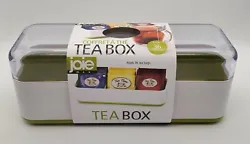 Keep your tea organized with this Joie MSC Olive Green Tea Storage Box. The rectangular box has a contemporary style...
