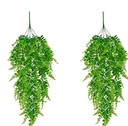The faux Boston fern hanging plants have 81 pcs of branches with thick leaves and the whole is full of vitality. The...