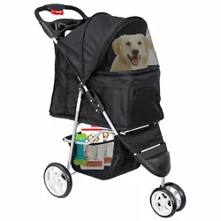 This pet stroller is sturdy to use since it is made of high quality nylon material with new function of...