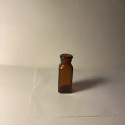 Antique Amber Bottle - Small Medicinal.