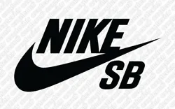 Nike SB Swoosh Decal. Our decals are made with quality Oracal 651 Vinyl great for indoor or outdoor & water resistant.