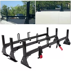 Note: The Adjustable Ladder Roof Rack on the market, the bar in the middle is thinner than ours, and the load-bearing...