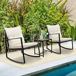 That’s why we created this unforgettably gorgeous3-Piece Rocking Wicker Bistro Set that provides the perfect setting...