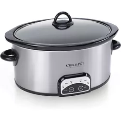 The Crock-Pot Smart-Pot Slow Cooker is the brains of the Crock-Pot Slow Cooker family. 6-quart digital slow cooker...