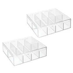 Streamline and declutter kitchen spaces with the Stackable Tea Storage Organizer Bin from mDesign. Each organizer has 8...