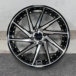 Swirl w/ Rivets Style. F &R: 17X8.5. BLACK MACHINE FACE - GOLD RIVETS. Set of 4 Wheels. Your vehicle information is...