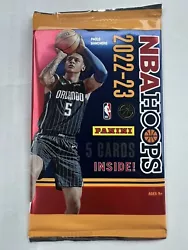 2022-23 Panini NBA Hoops Basketball Pack (5 Cards per Pack) NEW FACTORY SEALED.