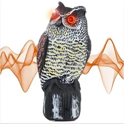 Details: Our Bird Blinder Fake Owl is a great decoration and device to scare of unwanted birds, squirrels or snakes in...