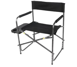 Direct yourself into the delightful seat of this Ozark Trail Directors Chair with Side Table. Comfort and ease of setup...