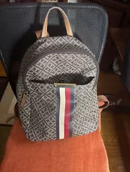 Tommy Hilfiger Backpack Bookbag Purse Bag Midsize Medium Canvas Handbag. Like new, gentle used. Will ship 1-2 days...