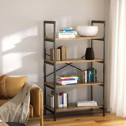 Item: 4-Tier Bookshelf. Item: 6-Tier Bookshelf. This industrial bookcase can be used as plant stand, bookcase, storage...