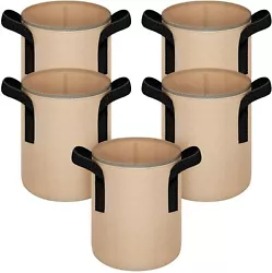 Move bags full of soil and plants with ease. Built with a flat base for easily filling this pot by yourself. Breathable...
