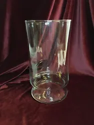Clear glass vase is in excellent condition! Estate Sale!