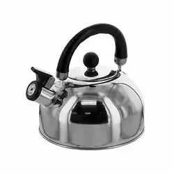 Perfect for tea and all your hot water needs, this sturdy Whistling Stainless Steel Tea Kettle features a whistle that...