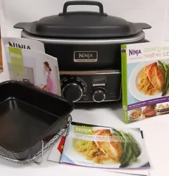 Ninja MC750 3 in 1 Cooking System Kitchen Tested Turns On.  Turns on and works well, see photos for all items included....