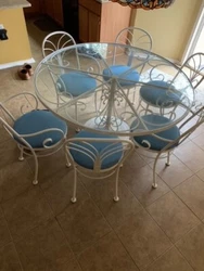 kitchen table and 6 chairs set.