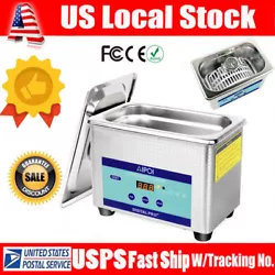 Capacity : 800ML. This ultrasonic cleaner machine can quickly and thoroughly clean up smudges and germs that not...