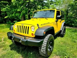 NO RESERVE 2008 Jeep Wrangler Rubicon 2dr Hard Top w/Side Airbag 6 speed Manual Transmission 4x4 156K MILES. CARFAX...