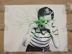 Mr. Brainwash. SMILE - GREEN VARIANT. Markings: Signed & Numbered (17/30) Thumbprint and year (2011) on back. Year:...