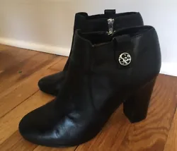 Pre-loved Coach Size 9 B Dress or Everyday Bootie Black Boot Block Heel. The black bootie is every woman’s staple....