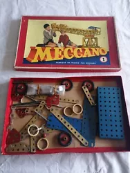 Ancienne Boîte No 1 Meccano 1957 complète (191).