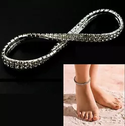Anklet bracelet is made of alloy and it is comfortable to wear. It wont fade or break easily. (Elastic band stretches...