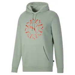 Rep the brand you love with this stylish hoodie, showcasing an eye-popping pattern that makes a statement wherever you...
