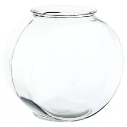 Flair to your living room with the aqua culture two-Gallon glass drum fish bowl. With a round shape and flat base, this...