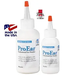 Top Performance ProEar Professional Ear Powder. D&D Pet&Grooming Supplies+Bandanas. Powder will not stain or discolor...
