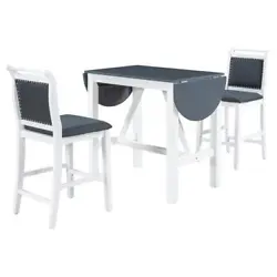 Built with unique back with handle and silver dots decoraction, this dining set provides a tasteful air of charm to...